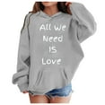 thumbnail image 4 of Valentine's Day Hoodies for Youth Hoodies Heart Print Hoodie Oversized Girls Casual Long Sleeve Loose Pullover Cute Clothes Clothes for Girls Ages 5T, 4 of 5