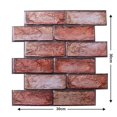 thumbnail image 2 of Calcomanía Pared 3D anticolisión pegatina Pared extraíble PVC Irregular ladrillo panel Pared decoraciones artísticas 10 Piezas Eigraketly JJ24094-02, 2 of 6