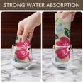thumbnail image 4 of 2 Pcs Funny Kitchen Towels,Vibrant Pioneer Flower Pattern Microfiber Dish Towels,Kitchen Tea Towels,Kitchen Towel Set (18" X 26"), 4 of 7