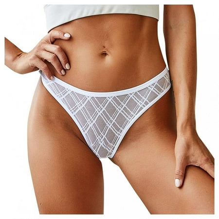 

Leesechin Thongs for Women Clearance Plus Size Sexy Lace Lingerie Underwear Ladies Hollow Out Panties