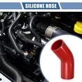 thumbnail image 2 of Unique Bargains 1 Pcs 63mm 2.48" ID 102mm 4.02" Length 45° Red Car Silicone Hose, 2 of 7