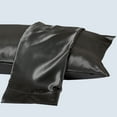 thumbnail image 2 of Great Bay Home 2-Pack Sateen Silk Microfiber Pillowcase  (Standard Pillowcase, Charcoal), 2 of 6