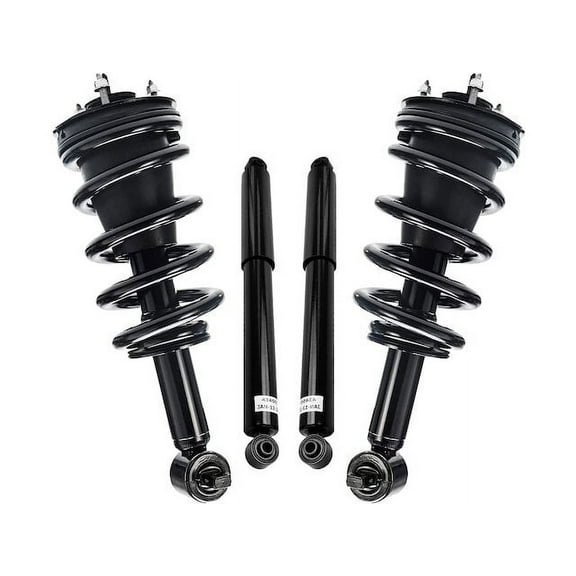 Front and Rear Suspension Strut and Shock Absorber Assembly Kit - Compatible with 2014 - 2018 GMC Sierra 1500 2015 2016 2017