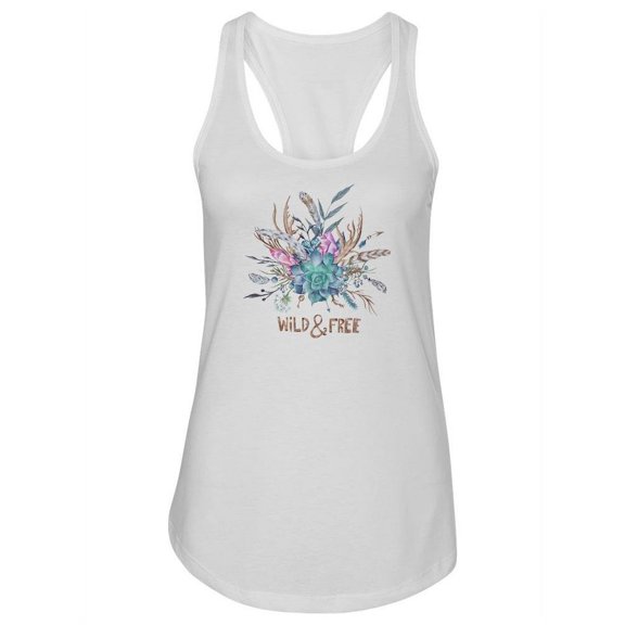 Wild And Free Racerback Tank Women -Image by Shutterstock, Female x-Large