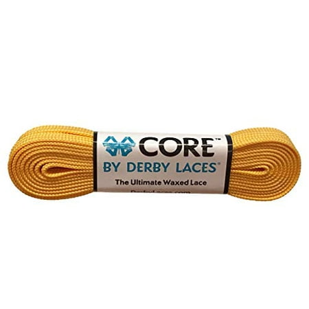 

Derby Laces CORE Narrow 6mm Waxed Lace for Figure Skates Roller Skates Boots and Regular Shoes (Sunflower Yellow 72 Inch / 183 cm)