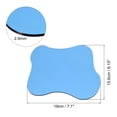 thumbnail image 2 of Unique Bargains 2pcs Acrylic Irregular Coaster, Creative Coaster Mug Pad Coffee Cup Coaster, Blue (7x6 Inch), 2 of 6