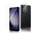 thumbnail image 1 of ccwmincc [2+2 2 Pack for Samsung Galaxy S23 Screen Protector and 2 Pack Camera Lens Protector,[99H] Tempered Glass,Anti Scratch, Case Friendly, 1 of 1