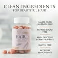 thumbnail image 4 of Hair Vitamins Gummies - Sugar Free Hair Growth Support Gummy with Biotin 5000 mcg, Vitamin A, B12, C, D, E, Folic Acid - Supports Strong Beautiful Hair and Nails, Vegetarian Friendly - 60 Gummies, 4 of 11