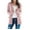 Pink, variant on SMihono Single Breasted Women Tops Solid Knit Sweater Cardigan Loose Slouchy V Neck Casual Wrap Chunky Loose Pocket Ladies Fashion Short Coat Female Outerwear Gray M