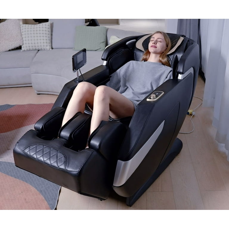 KOLLECKTIV 4D SL Track Therapy Massage Chair Zero Gravity Full Body Yoga Stretching Black Walmart