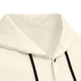 thumbnail image 6 of XuJwPNcy Mens T-Shirts Long Sleeve Button Down Shirts Shacket Drawstring Hooded Tops Breathable Work Clothes with Pockets, 6 of 7
