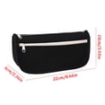 thumbnail image 3 of Double Layer Large Capacity Pencil Case Oxford Cloth Stationery Bag 2 Compartment Pouch for Campus Office College, 3 of 6