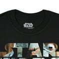 thumbnail image 4 of Star Wars Men's Boba Fett Bounty Hunter Themed Logo Fill Design Adult Short Sleeve Crewneck T-Shirt, 4 of 5
