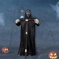 thumbnail image 4 of Yuarrent Túnica fantasma de Halloween espantapájaros gritando espantapájaros jardín patio decoración Castillo casa embrujada adornos 40x270cm Kits de decoración para fiestas Yuarrent HA007266-00, 4 of 6