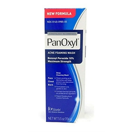 panoxyl acne foaming wash 10% benzoyl peroxide 5.5 oz (156