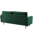 thumbnail image 5 of Valour Performance Velvet Sofa in Green, 5 of 10