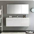 thumbnail image 2 of Fresca Senza 60'' Vista Single Wall Mounted Modern Bathroom Vanity Set with Mirror, 2 of 5
