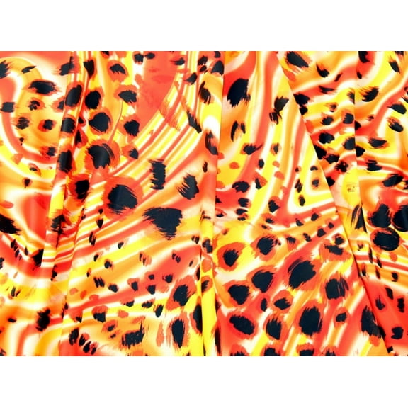 Activewear Jersey Knit Dress Fabric Orange - per yard