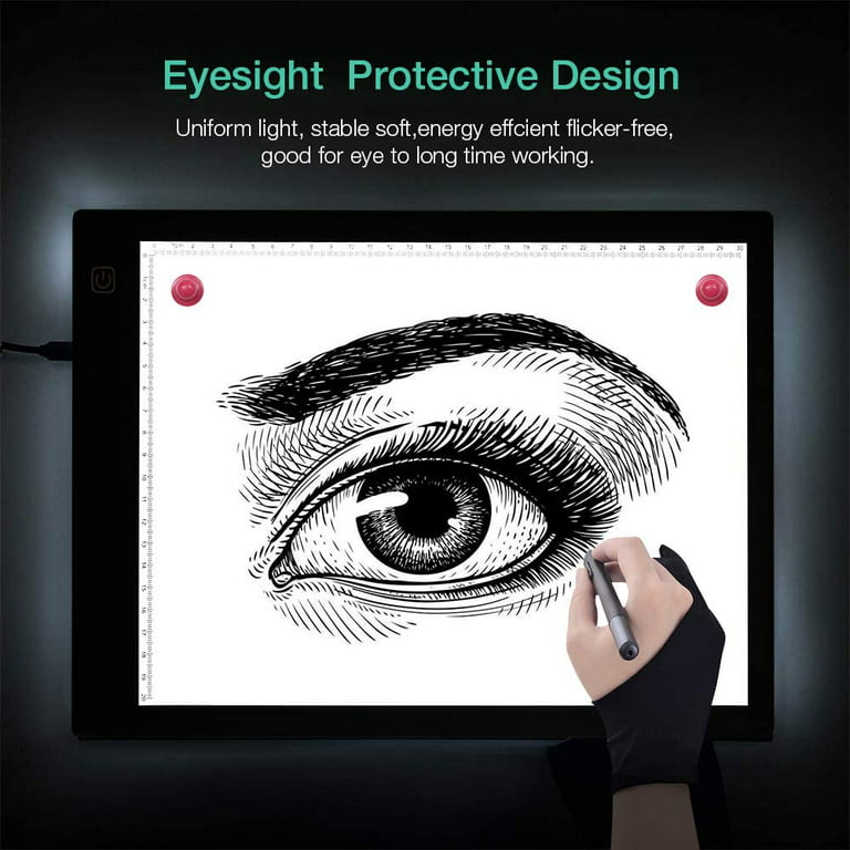  A4 Light Board for Diamond Painting - Tracing Light Box with  Stand, Stepless Dimmable 3 Levels Brightness Light Pad, Ultra-Thin LED  Light Pad for Weeding Vinyl, Drawing, Diamond Painting
