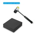 thumbnail image 5 of Uxcell 4x4x1.2" Rubber Bench Block Square Stamping Base Hammering Metal, Black, 5 of 5