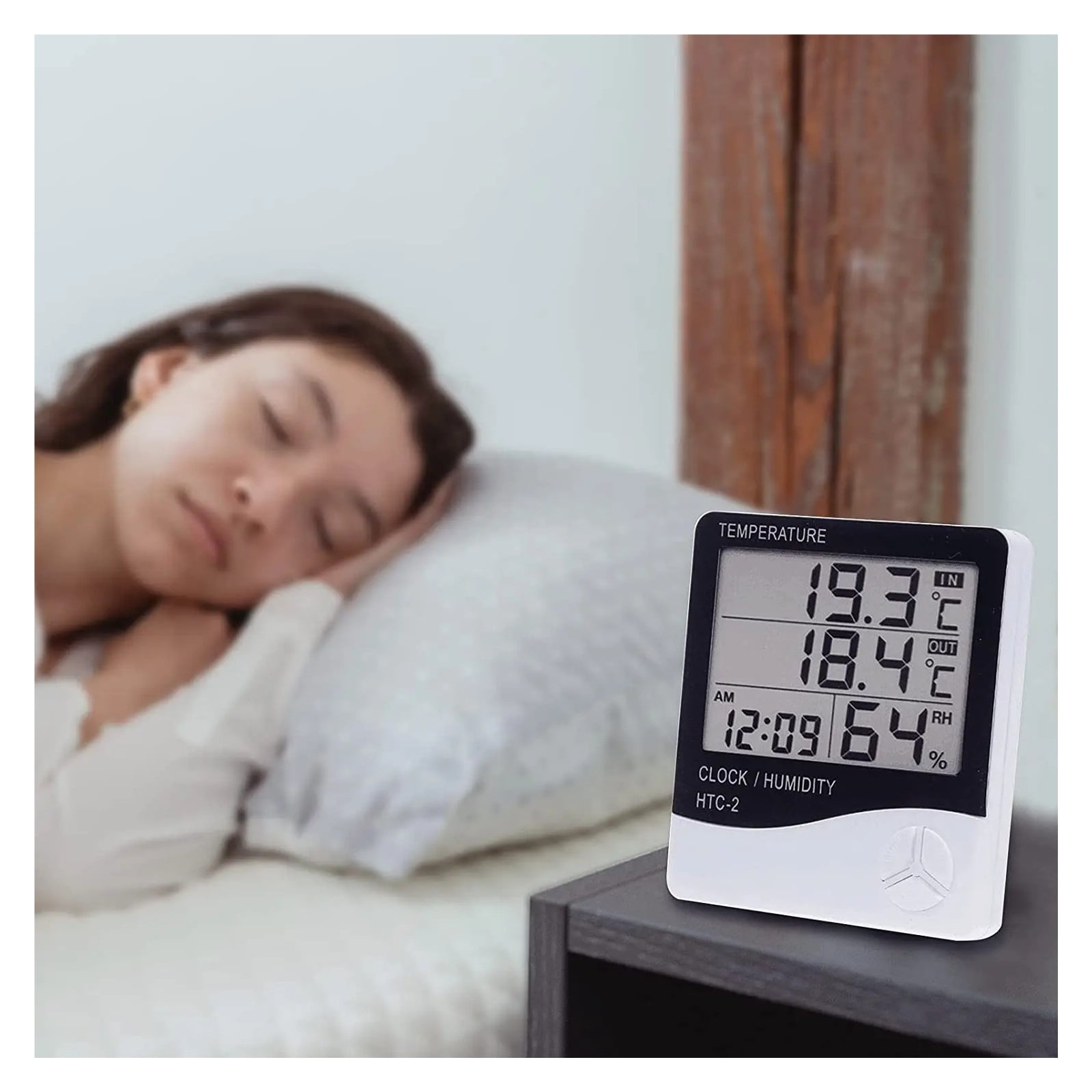 LCD Digital Temperature Humidity Meter Home Indoor Outdoor Hygrometer Thermometer Weather Station ,Fast Response