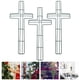 thumbnail image 2 of Marco de corona de alambre de metal con forma de cruz, 3 piezas, con temática de iglesia religiosa, 2 of 7
