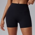 thumbnail image 2 of Gyexs Women's High Waisted Black Yoga Shorts, Tummy Control Workout Biker Shorts, Soft and Comfortable Black, Size XXL, 2 of 6