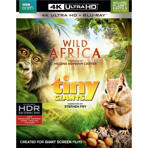 Wild Africa/Tiny Giants (4K Ultra HD) (4K Ultra HD Double Feature) [UHD]