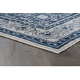 thumbnail image 5 of Madison Traditional 5' x 7' Navy and Cream Polypropylene Indoor Area Rug, 5 of 9