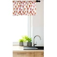 thumbnail image 3 of Ambesonne Heart Window Valance, Watercolor Art Style Shapes, 54" X 18", Burnt Orange and Pink, 3 of 3