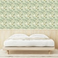 thumbnail image 3 of Ambesonne Botanical Peel & Stick Wallpaper for Home, Flowers and Leaves Print, 13"x100", Pale Khaki Pale Coffee, 3 of 5