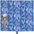 thumbnail image 1 of Manta de playa WEKAPO de gran tamaño, impermeable y resistente a la arena, 244 x 213 cm, 1 of 9