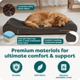 thumbnail image 5 of FurHaven Orthopedic Dog Bed for Large Dogs, Luxe Lounger Contour Mattress, Cool Gel-Top Foam with a Solid Orthopedic Foam Base for Joint Support, Washable Cover, Jumbo Plus XXL, Faux Fur & Suede, Gra, 5 of 9