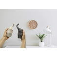 thumbnail image 5 of A Pair of Elephants in Beige and Gray-Modern Ceramic Sculpture-Figurine Suit-Decorative Figure 6.3 Inches High-Decorative Elephants in Love, 5 of 7