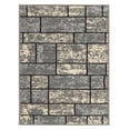 thumbnail image 4 of Ottomanson Ottohome Collection Non-Slip Rubberback Boxes Design Indoor Rug, 4 of 7