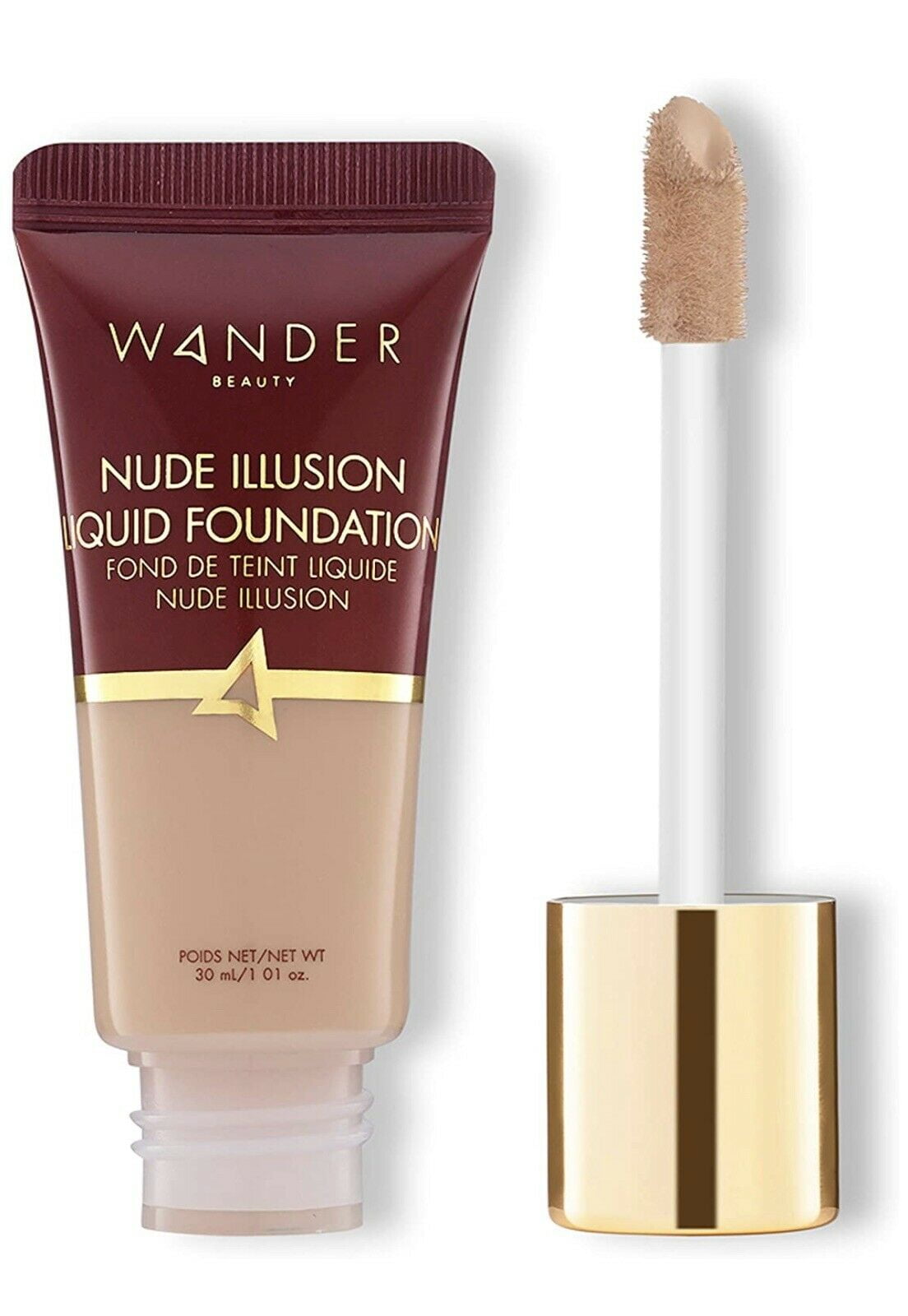Casa de la carretera Tres ventaja Wander Beauty Nude Illusion Liquid Foundation LIGHT 30ML Full Size Sealed -  Walmart.com