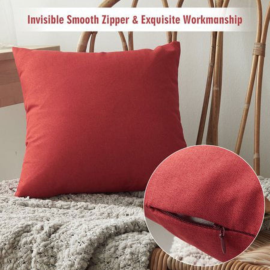 Pack of 2 Decorative Lumbar Throw Pillow Covers 18x18 - Top Notch DFW, LLC