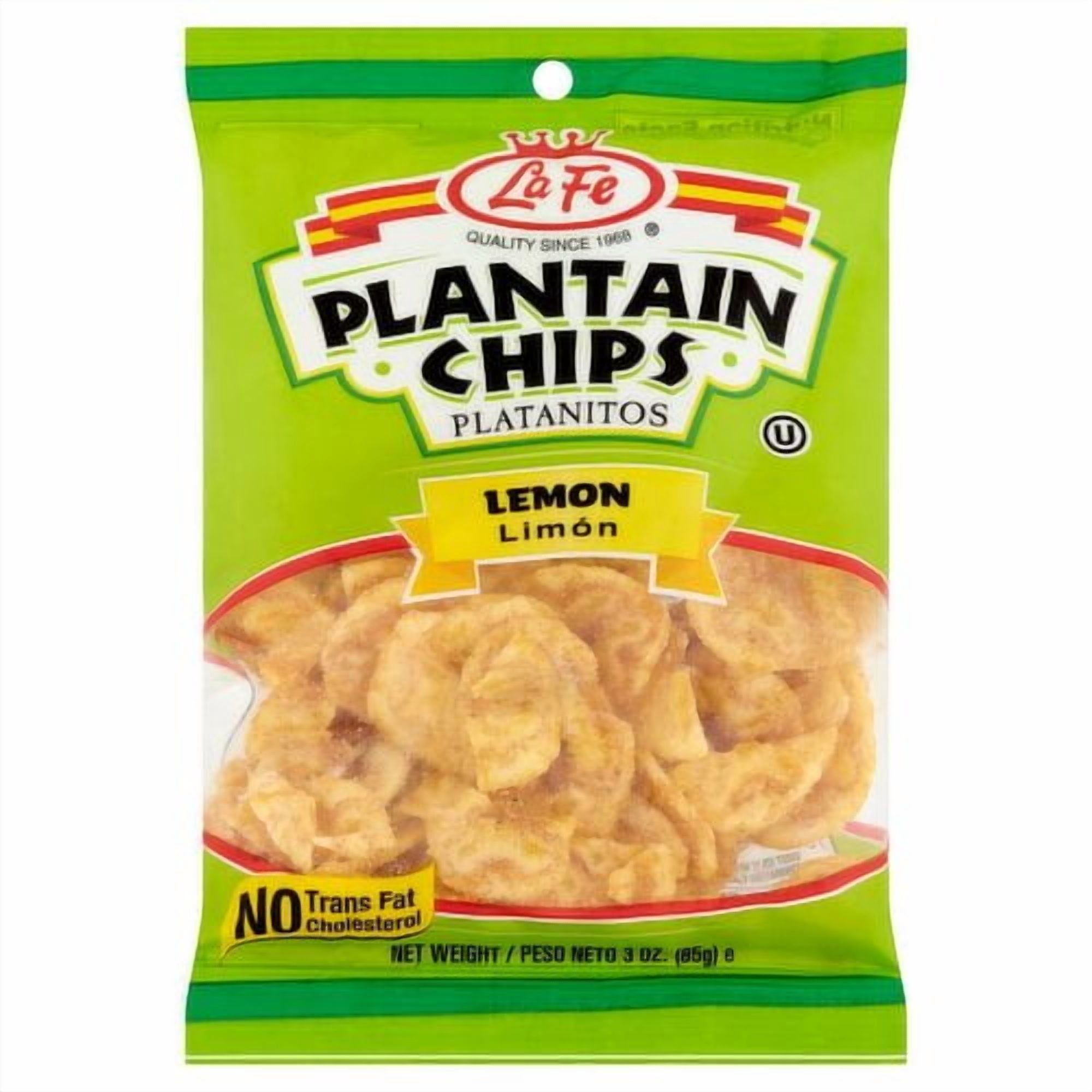 LaFe Lemon Plantain Chips, 2.5 oz