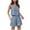 Light Blue, variant on Simua Fashion Women Two Piece Outfits Solid Color High Waisted Shorts and Sleeveless Square Neck Tops Slim Set