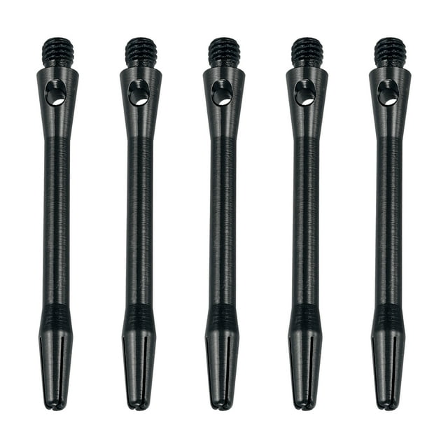Uxcell Aluminum Dart Shafts 15 Pack Medium 2BA Thread Dart Stems Black 48mm