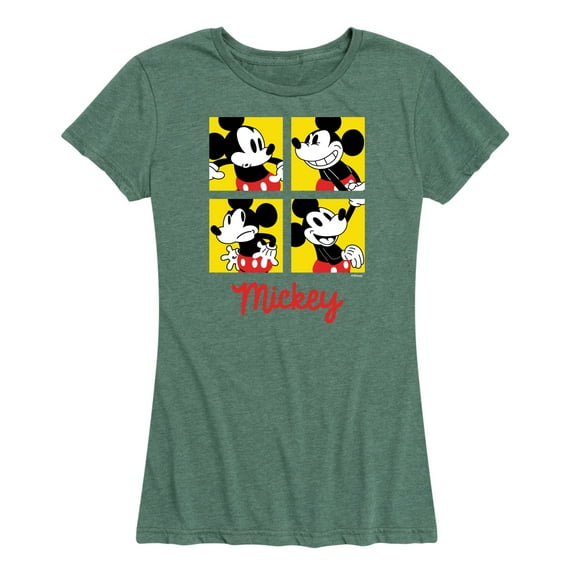 Mickey & Friends - Mickey Grid - Women's Short Sleeve Graphic T-Shirt