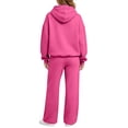 thumbnail image 5 of TOMVIGX 2 Piece Sets for Women Oversized Matching Lounge Sets Fashion Vacation Outfits Hoodies Sweatshirt Wide Leg Pants Everyday Wear Hot Pink M, 5 of 6