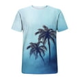 thumbnail image 4 of ZZwxWA Mens Palm Tree T Shirts Summer Tropical Hawaii Ink Graphic Crew Neck Short Sleeve Tees Casual Stylish Vacation Beach Tops Holiday Saving, 4 of 4