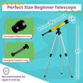 thumbnail image 6 of Telescope for Kids with Tripod - 40mm Beginner Telescope with Adjustable Tripod by Hey! Play!, 6 of 7