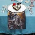 thumbnail image 4 of WERPE Monkey Cloth Napkins Polyester Gift for Farmhouse Party Dining Table Decor 6 PCS, 4 of 7