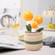 thumbnail image 5 of Lindos juguetes de peluche con plantas en maceta, muñeco suave de dibujos animados de 25 cm, adorno de mesa para Hongo naranja, 5 of 9