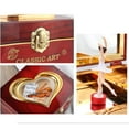thumbnail image 3 of KLKCMS Vintage Music Box Rotating Dancer Ballerina Storage Box for Jewelry Birthday / Brown, 3 of 9