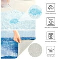 thumbnail image 4 of Bathroom Rug Mat Dolphin Bath Mat Super Soft Absorbent Plush Shaggy Bath Rugs Non Slip Quick Dry Bath Carpet for Bathroom Floor Tub Shower, 24x16 Inches Home Decor Gifts, 4 of 5