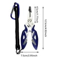 thumbnail image 3 of Outdor Pliers Saltwater Stainless Steel Multitool Hook Remover Line Cutting Gear Pliers For Heavy Duty Small Saltwater, 3 of 5