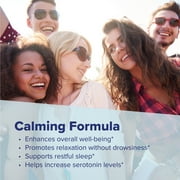 تركيبة مهدئة من مصدر فائق، إل-ثيانين، ميلاتونين، أقراص دقيقة اللسان سريعة الذوبان تحت اللسان، 60 قرصًا، 5-htp لتحسين تحويل السيروتونين، دعم النوم، غير معدلة وراثيًا